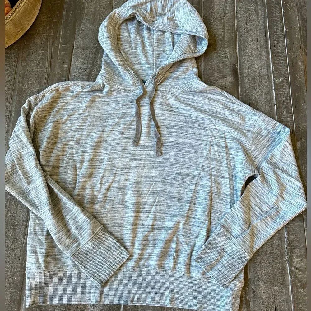 Eddie Bauer Gray Modal Pullover Sweatshirt Hoodie Lounge Top XS